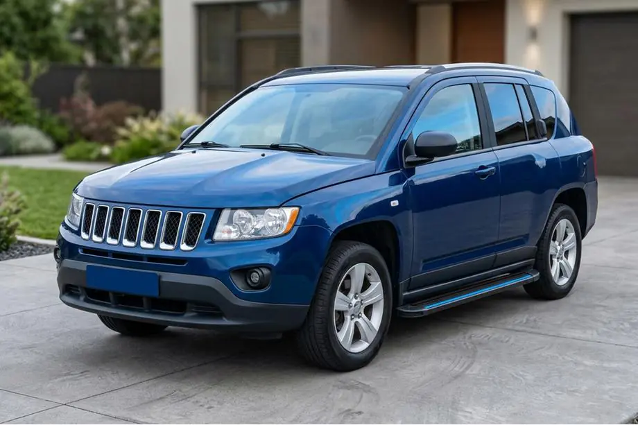 Jeep Compass 2006-2016 Side Steps Maya Blue (2 pcs, Aluminum) Image