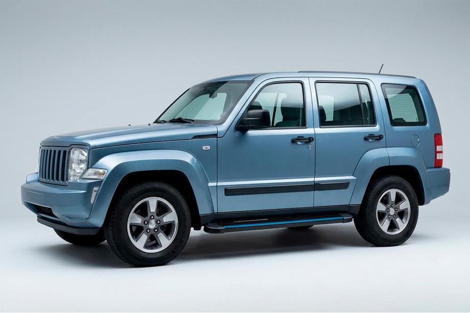 Jeep Cherokee/Liberty 2007-2013 Side Steps Maya Blue (2 pcs, Aluminum) Image