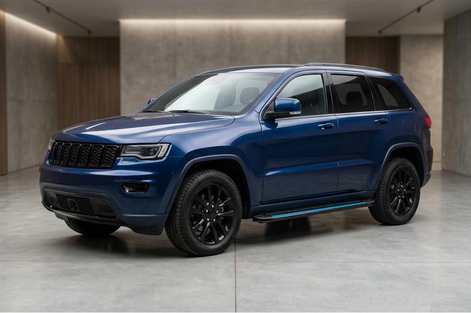 Jeep Grand Cherokee WK2 2010-2021 Side Steps Maya Blue (2 pcs, Aluminum) Image