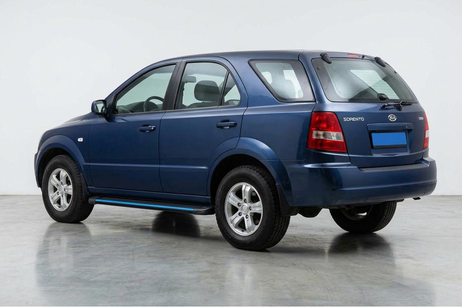 Kia Sorento I BL 2002-2009 Side Steps Maya Blue (2 pcs, Aluminum) Image