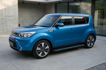 Kia Soul II 2013-2018 Side Steps Maya Blue (2 pcs, Aluminum) photo 1