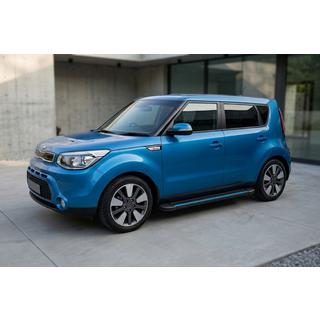 Side Steps Maya Blue (2 pcs, Aluminum) Kia Soul II 2013-2018 photo 1