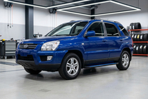 Kia Sportage 2004-2010 Side Steps Maya Blue (2 pcs, Aluminum) photo 1