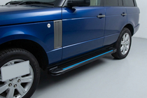 Range Rover III L322 2002-2012 Side Steps Maya Blue (2 pcs, Aluminum) photo 1