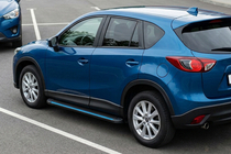 Mazda CX-5 2012-2017 Side Steps Maya Blue (2 pcs, Aluminum) photo 2