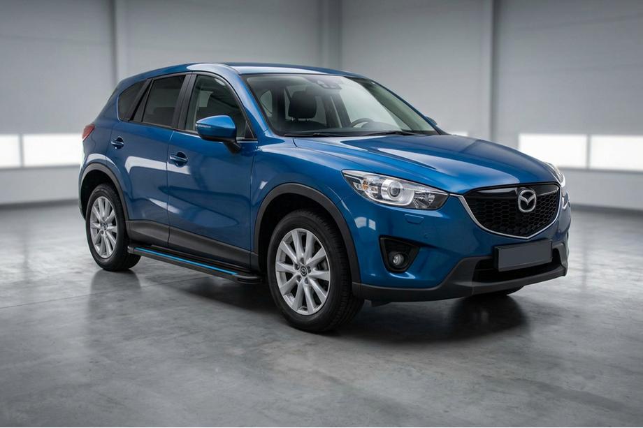 Mazda CX-5 2012-2017 Side Steps Maya Blue (2 pcs, Aluminum) Image