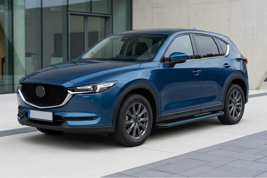 Mazda CX-5 2017–2025 Side Steps Maya Blue (2 pcs, Aluminum) Image