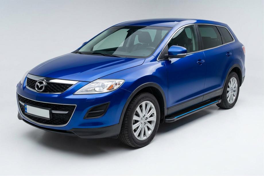 Mazda CX-9 2007-2016 Side Steps Maya Blue (2 pcs, Aluminum) Image