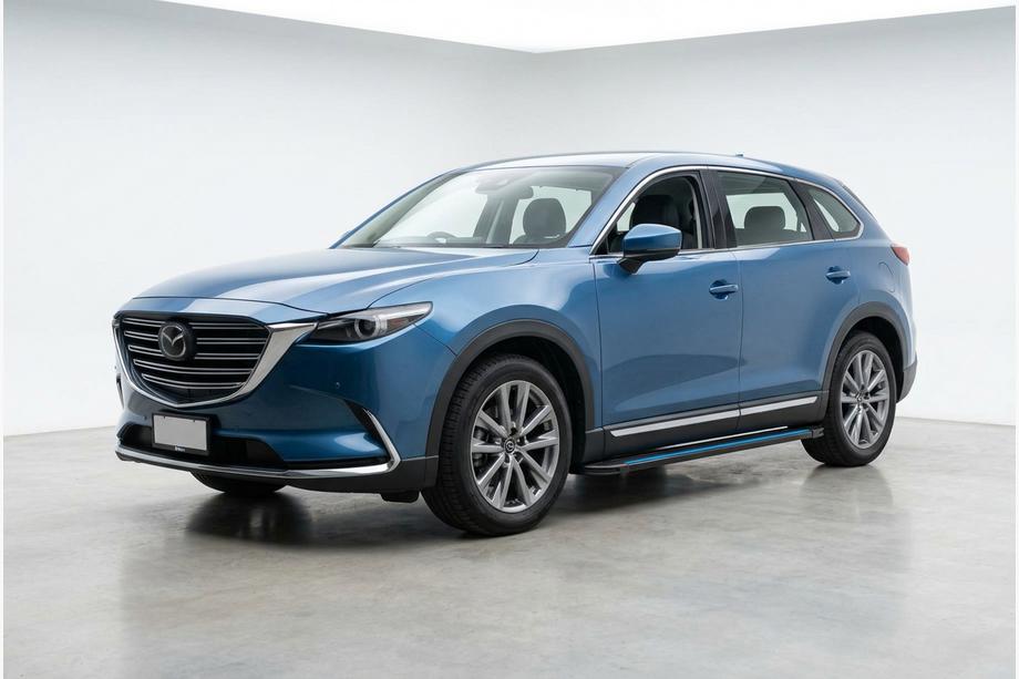 Mazda CX-9 2017- Side Steps Maya Blue (2 pcs, Aluminum) Image