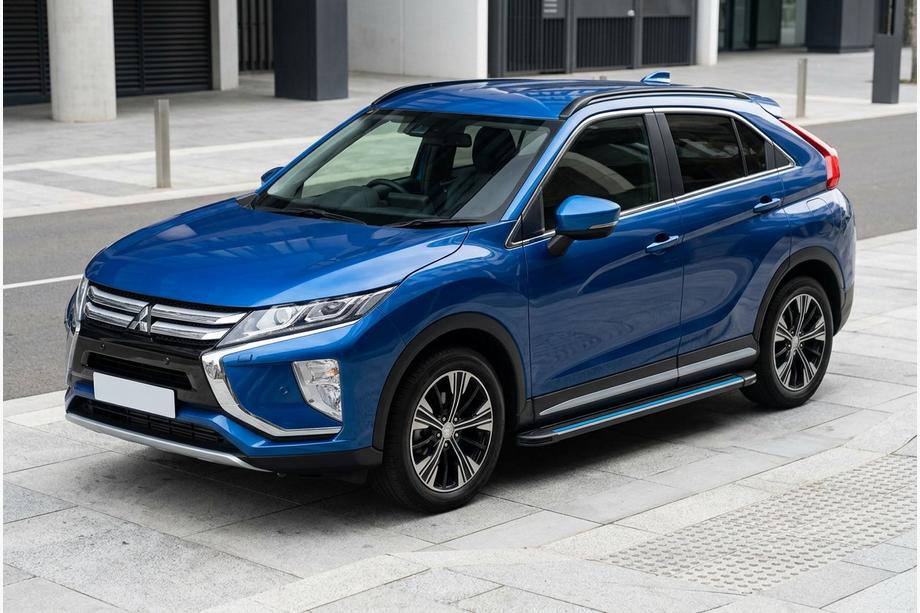 Mitsubishi Eclipse Cross 2017- Side Steps Maya Blue (2 pcs, Aluminum) Image