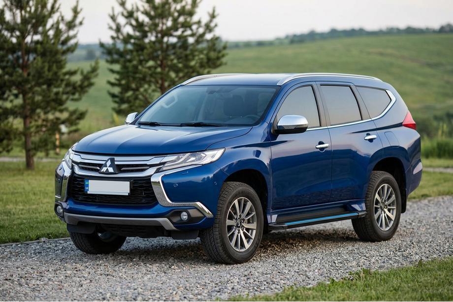 Mitsubishi Pajero Sport 2015- Side Steps Maya Blue (2 pcs, Aluminum) Image