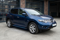 Nissan Murano 2008-2014 Side Steps Maya Blue (2 pcs, Aluminum) photo 1