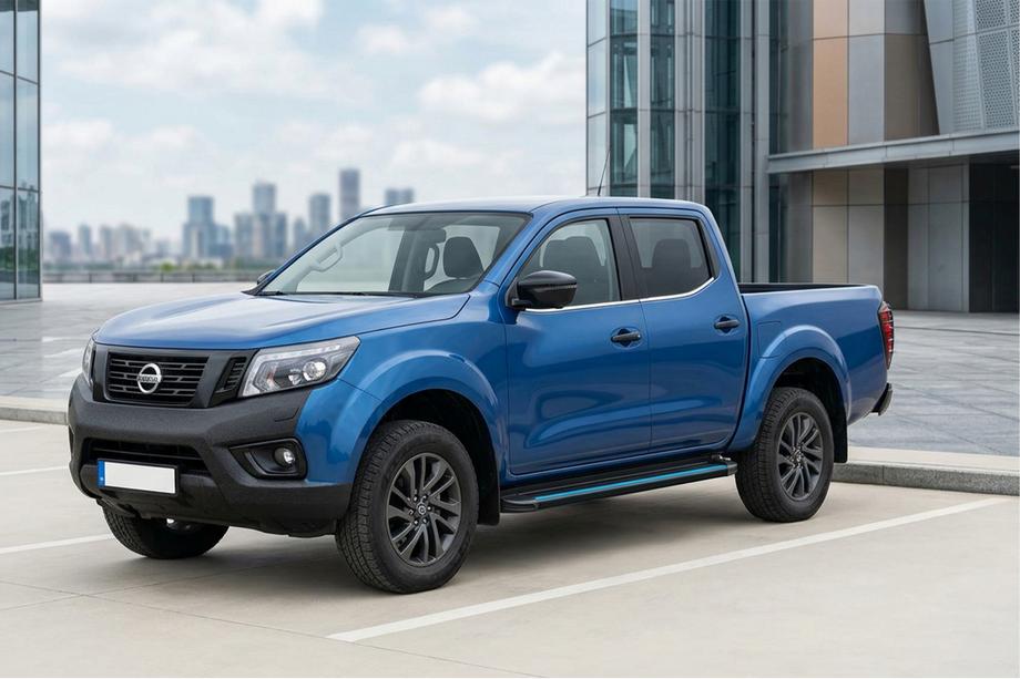 Nissan Navara/NP300 2016- Side Steps Maya Blue (2 pcs, Aluminum) Photo 1