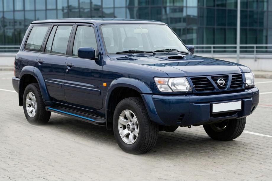 Nissan Patrol Y61 1997-2011 Side Steps Maya Blue (2 pcs, Aluminum) Image