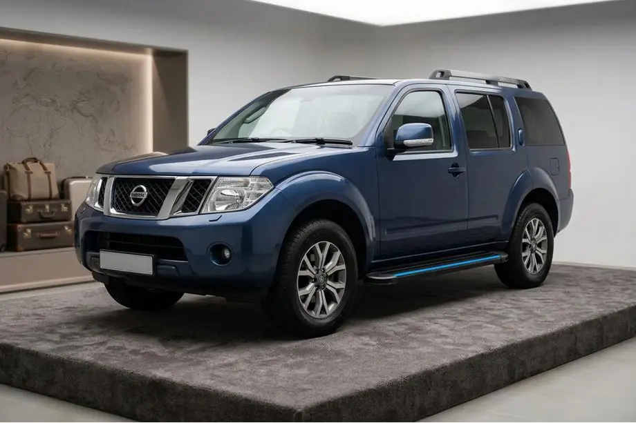 Nissan Pathfinder R51 2005-2014 Side Steps Maya Blue (2 pcs, Aluminum) Image