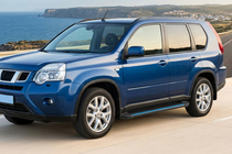 Nissan X-trail T31 2007-2014 Side Steps Maya Blue (2 pcs, Aluminum) photo 1