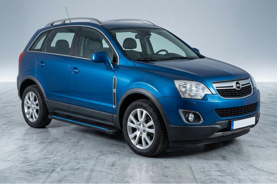 Opel Antara 2006-2017 Side Steps Maya Blue (2 pcs, Aluminum) Image