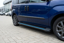 Opel Combo 2012-2018 Side Steps Maya Blue (2 pcs, Aluminum) photo 1