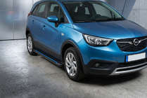 Opel Crossland X 2017-2024 Side Steps Maya Blue (2 pcs, Aluminum) photo 1