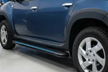 Renault Duster 2008–2017 Side Steps Maya Blue (2 pcs, Aluminum) photo 1