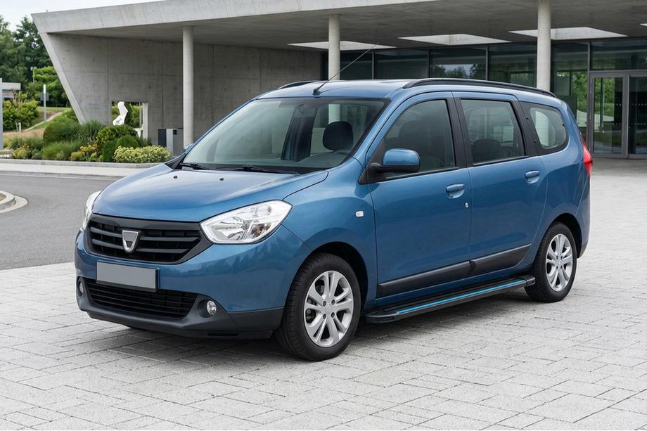 Renault Lodgy 2013-2022 Side Steps Maya Blue (2 pcs, Aluminum) Image