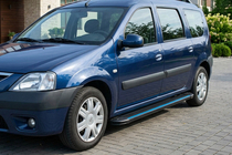 Renault Logan MCV 2005-2013 Side Steps Maya Blue (2 pcs, Aluminum) photo 3