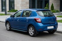 Renault Sandero 2013-2022 Side Steps Maya Blue (2 pcs, Aluminum) photo 1
