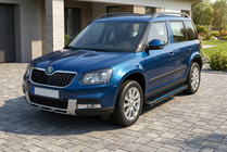Skoda Yeti 2009-2017 Side Steps Maya Blue (2 pcs, Aluminum) photo 1