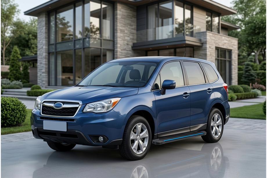 Subaru Forester 2013-2018 Side Steps Maya Blue (2 pcs, Aluminum) Image