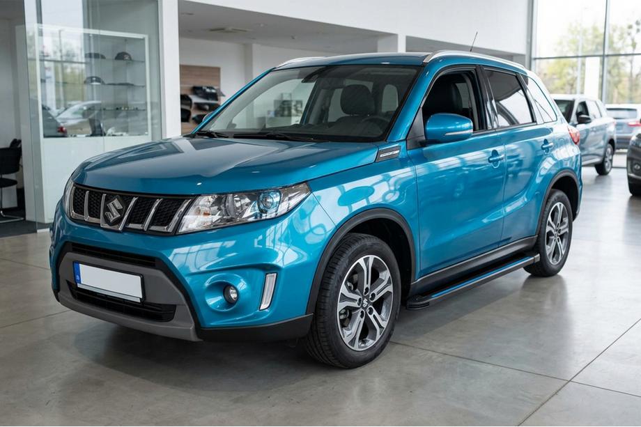 Suzuki Vitara 2015- Side Steps Maya Blue (2 pcs, Aluminum) Image