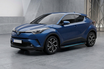 Toyota C-HR 2016-2023 Side Steps Maya Blue (2 pcs, Aluminum) photo 1