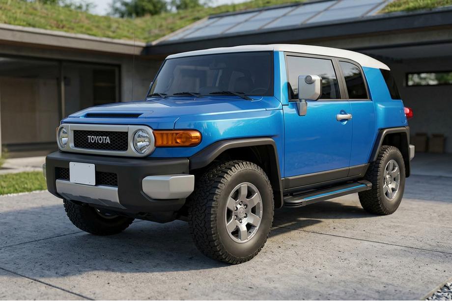 Toyota FJ Cruiser 2006-2022 Side Steps Maya Blue (2 pcs, Aluminum) Image