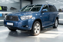 Toyota Highlander 2008-2013 Side Steps Maya Blue (2 pcs, Aluminum) photo 1