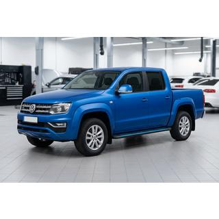 Side Steps Maya Blue-Black (2 pcs, Aluminum) Volkswagen Amarok 2010-2022 photo 1