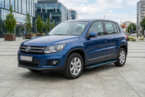 Volkswagen Tiguan 2007-2016 Side Steps Maya Blue (2 pcs, Aluminum) photo 1