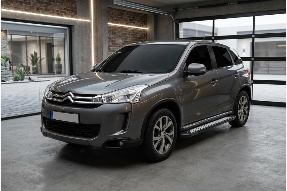 Citroen C-4 Aircross 2012-2017 Side Steps New Vision Black (2 pcs, Aluminum) Image