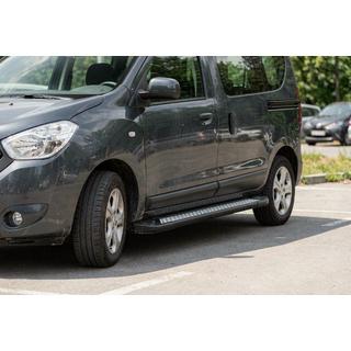Side Steps New Vision Black (2 pcs, Aluminum) Dacia Dokker 2013-2022 photo 1