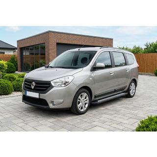 Side Steps New Vision Black (2 pcs, Aluminum) Dacia Lodgy 2012-2022 photo 1