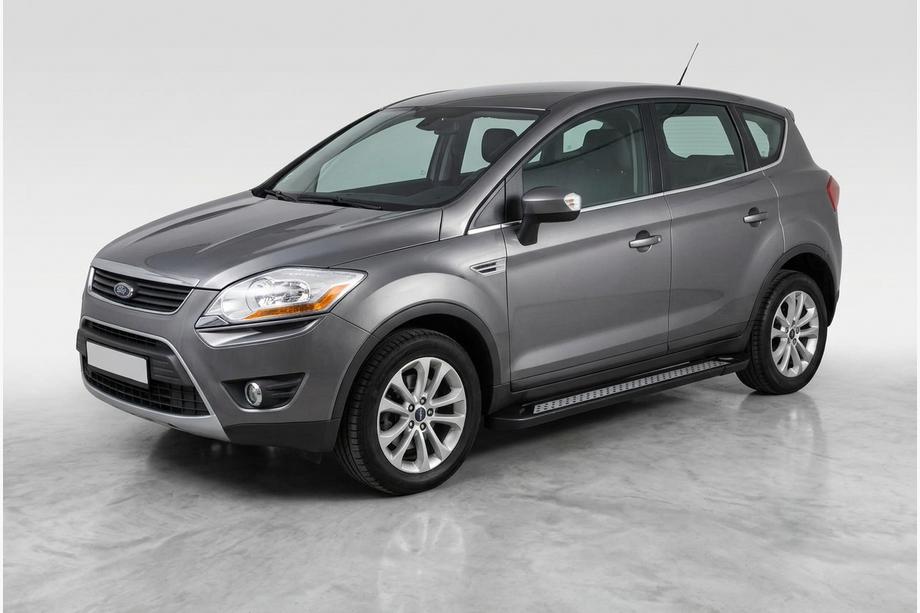 Ford Kuga 2008-2013 Side Steps New Vision Black (2 pcs, Aluminum) Image