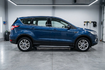 Ford Kuga/Escape 2013-2019 Side Steps Vision New Black (2 pcs, Aluminum) With black trim on the doors photo 1