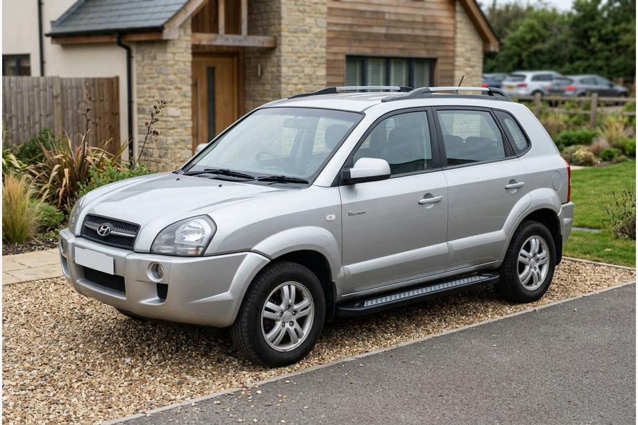 Hyundai Tucson JM 2004- Side Steps New Vision Black (2 pcs, Aluminum) Photo 1