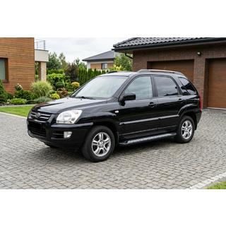 Side Steps Vision New Black (2 pcs, Aluminum) Kia Sportage 2004-2010 photo 1