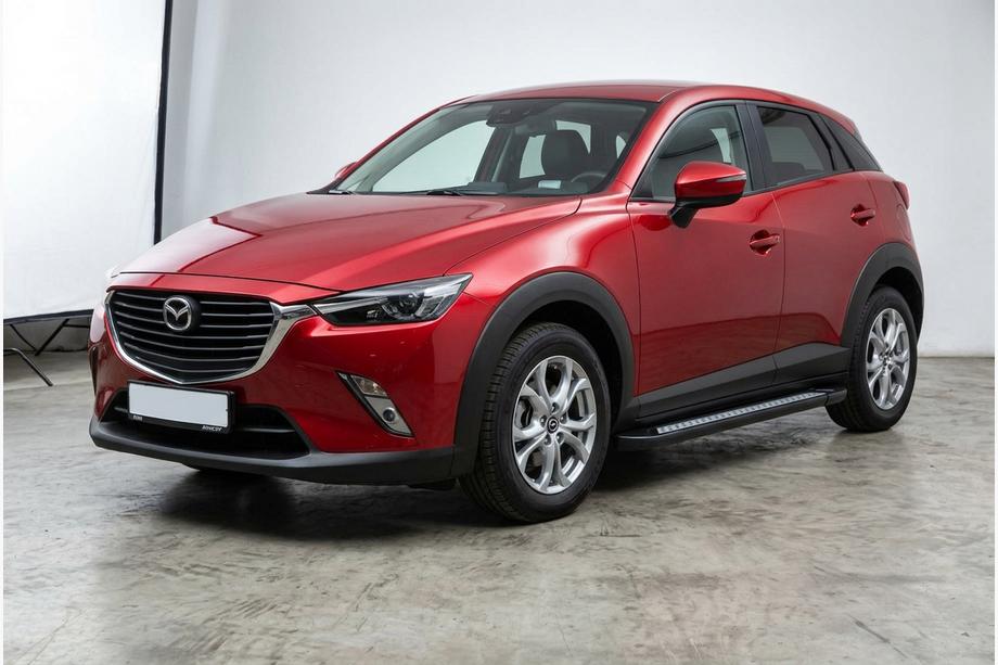 Mazda CX-3 2015- Side Steps Vision New Black (2 pcs, Aluminum) Image