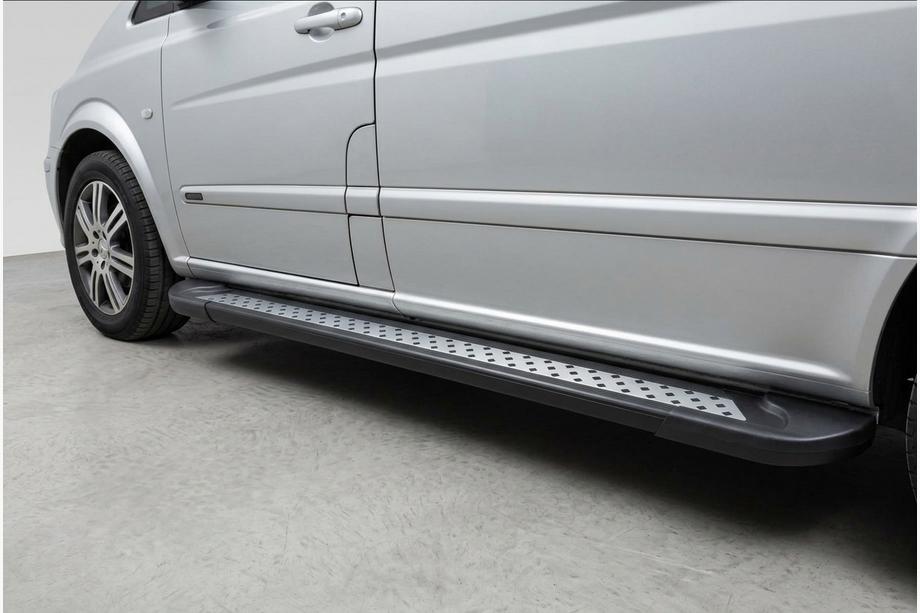 Mercedes Viano 2004-2014 Side Steps New Vision Black (2 pcs, Aluminum) Image