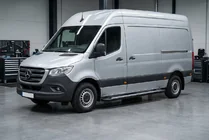 Mercedes Sprinter W907/W910 2018- Side Steps New Vision Black (2 pcs, Aluminum) photo 1