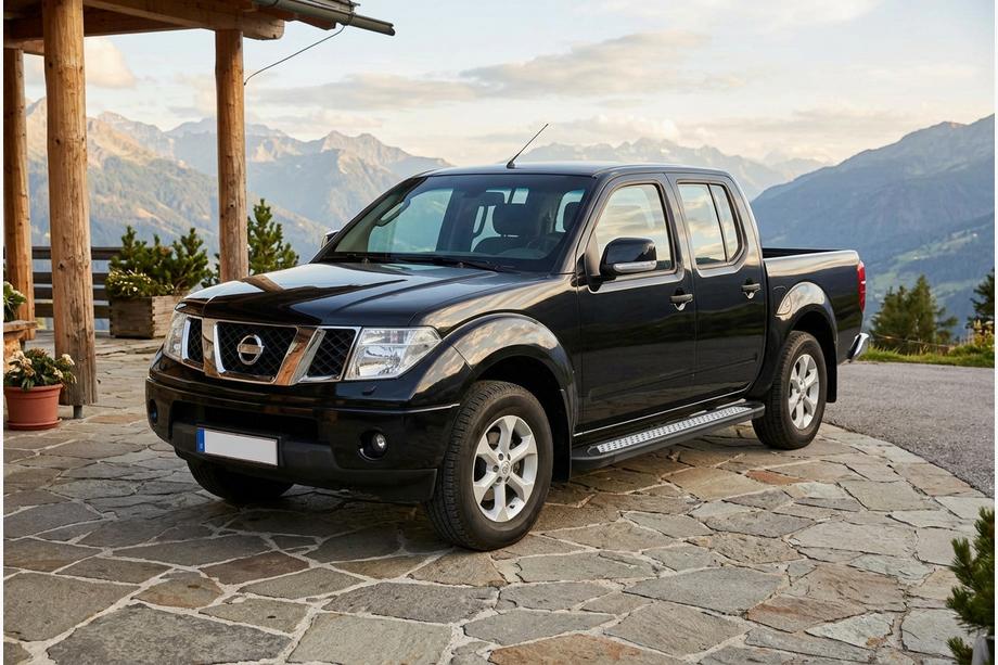 Nissan Navara 2006-2015 Side Steps New Vision Black (2 pcs, Aluminum) Image