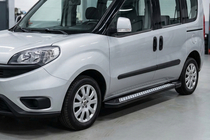 Opel Combo 2012-2018 Side Steps New Vision Black (2 pcs, Aluminum) Maxi Base photo 1