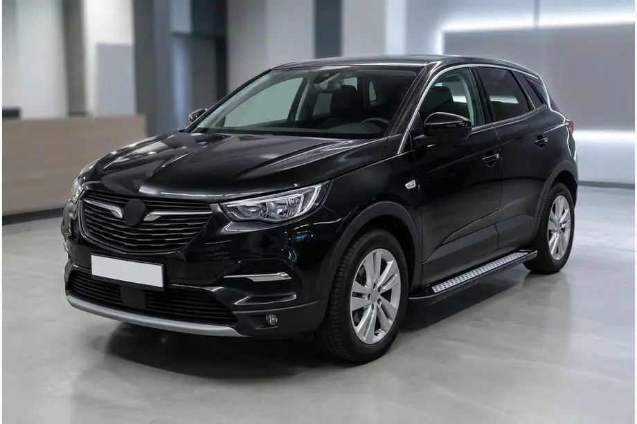 Opel Grandland X 2017- Side Steps New Vision Black (2 pcs, Aluminum) Image