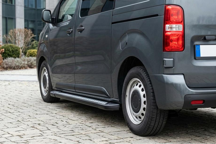 Peugeot Expert 2007-2016 Side Steps New Vision Black (2 pcs, Aluminum) Image