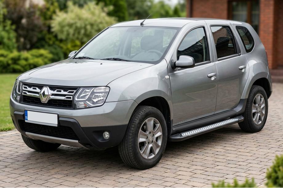 Renault Duster 2008–2017 Side Steps New Vision Black (2 pcs, Aluminum) Image